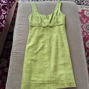Trina Turk Los Angeles Lined Green Dress Size 4 Silk (TD)
